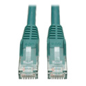 Tripp Lite N201-001-GN Cat6 UTP Gigabit Snagless Molded Patch Cable (RJ45 M/M) - Green - 1 Foot