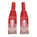Tripp Lite N201-001-RD Cat6 UTP Gigabit Snagless Molded Patch Cable (RJ45 M/M) - Red - 1 Foot