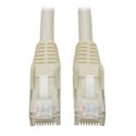 Tripp Lite N201-001-WH Cat6 Gigabit Snagless Molded Patch Cable (RJ45 M/M) - White 1 Foot