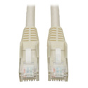 Tripp Lite N201-001-WH Cat6 UTP Gigabit Snagless Molded Patch Cable (RJ45 M/M) - White - 1 Foot