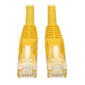 Photo of Tripp Lite N201-001-YW Cat6 Gigabit Snagless Molded Patch Cable (RJ45 M/M) - Yellow 1 Foot