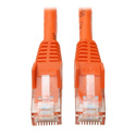 Tripp Lite N201-003-OR Cat6 Gigabit Snagless Molded Patch Cable (RJ45 M/M) - Orange 3 Feet