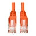 Photo of Tripp Lite N201-003-OR Cat6 Gigabit Snagless Molded Patch Cable (RJ45 M/M) - Orange 3 Feet