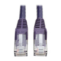 Tripp Lite N201-003-PU Cat6 Gigabit Snagless Molded Patch Cable (RJ45 M/M) - Purple 3 Feet