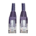 Tripp Lite N201-003-PU Cat6 UTP Gigabit Snagless Molded Patch Cable (RJ45 M/M) - Purple - 3 Foot