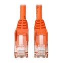 Photo of Tripp Lite N201-005-OR Cat6 Gigabit Snagless Molded Patch Cable (RJ45 M/M) - Orange 5 Feet
