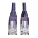 Photo of Tripp Lite N201-005-PU Cat6 Gigabit Snagless Molded Patch Cable (RJ45 M/M) - Purple 5 Feet