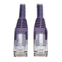 Photo of Tripp Lite N201-007-PU Cat6 Gigabit Snagless Molded Patch Cable (RJ45 M/M) - Purple 7 Feet