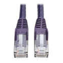 Photo of Tripp Lite N201-007-PU Cat6 UTP Gigabit Snagless Molded Patch Cable (RJ45 M/M) - Purple - 7 Foot