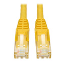 Photo of Tripp Lite N201-007-YW Cat6 UTP Gigabit Snagless Molded Patch Cable (RJ45 M/M) - Yellow - 7 Foot