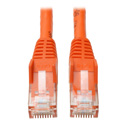 Photo of Tripp Lite N201-010-OR Cat6 Gigabit Snagless Molded Patch Cable (RJ45 M/M) - Orange 10 Feet