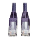 Photo of Tripp Lite N201-010-PU Cat6 Gigabit Snagless Molded Patch Cable (RJ45 M/M) - Purple 10 Feet
