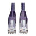 Photo of Tripp Lite N201-010-PU Cat6 UTP Gigabit Snagless Molded Patch Cable (RJ45 M/M) - Purple - 10 Foot