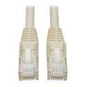 Photo of Tripp Lite N201-010-WH Cat6 Gigabit Snagless Molded Patch Cable (RJ45 M/M) - White 10 Feet