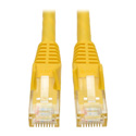 Photo of Tripp Lite N201-010-YW Cat6 Gigabit Snagless Molded Patch Cable (RJ45 M/M) - Yellow 10 Feet