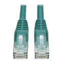 Photo of Tripp Lite N201-015-GN Cat6 UTP Gigabit Snagless Molded Patch Cable (RJ45 M/M) - Green - 15 Foot