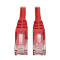 Photo of Tripp Lite N201-015-RD Cat6 UTP Gigabit Snagless Molded Patch Cable (RJ45 M/M) - Red - 15 Foot