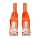 Photo of Tripp Lite N201-020-OR Cat6 Gigabit Snagless Molded Patch Cable (RJ45 M/M) - Orange 20 Feet