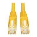 Photo of Tripp Lite N201-020-YW Cat6 UTP Gigabit Snagless Molded Patch Cable (RJ45 M/M) - Yellow - 20 Foot