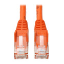Photo of Tripp Lite N201-025-OR Cat6 Gigabit Snagless Molded Patch Cable (RJ45 M/M) - Orange 25 Feet