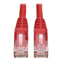 Photo of Tripp Lite N201-025-RD Cat6 UTP Gigabit Snagless Molded Patch Cable (RJ45 M/M) - Red - 25 Foot