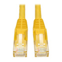 Photo of Tripp Lite N201-025-YW Cat6 UTP Gigabit Snagless Molded Patch Cable (RJ45 M/M) - Yellow - 25 Foot