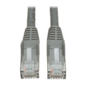 Photo of Tripp Lite N201-030-GY Cat6 UTP Gigabit Snagless Molded Patch Cable (RJ45 M/M) - Gray - 30 Foot