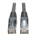 Photo of Tripp Lite N201-100-GY-P Cat6 Gigabit Plenum-Rated Snagless Molded Patch Cable (RJ45 M/M) - Gray 100 Feet