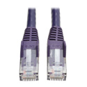 Photo of Tripp Lite N201-125-PU Cat6 Gigabit Snagless Molded Patch Cable (RJ45 M/M) - Purple 125 Feet