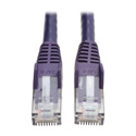 Photo of Tripp Lite N201-150-PU Cat6 UTP Gigabit Snagless Molded Patch Cable (RJ45 M/M) - Purple - 150 Foot