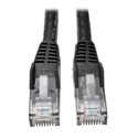 Tripp Lite N201-001-BK50BP Cat6 Gigabit Snagless Molded Patch Cable (RJ45 M/M) Black 1 foot 50-Piece Bulk Pack
