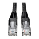 Tripp Lite N201-002-BK50BP Cat6 Gigabit Snagless Molded Patch Cable (RJ45 M/M) Black 2 feet 50-Piece Bulk Pack