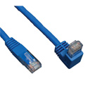 Tripp Lite N204-003-BL-DN Cat6 Gigabit Molded Patch Cable (RJ45 Right Angle Down M to RJ45 M) - Blue 3 Feet
