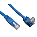 Photo of Tripp Lite N204-005-BL-UP Cat6 Gigabit Molded Patch Cable (RJ45 Right Angle Up M to RJ45 M) - Blue 5 Feet