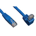 Photo of Tripp Lite N204-010-BL-DN Cat6 Gigabit Molded Patch Cable (RJ45 Right Angle Down M to RJ45 M) - Blue 10 Feet