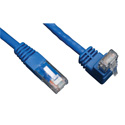Photo of Tripp Lite N204-010-BL-UP Cat6 Gigabit Molded Patch Cable (RJ45 Right Angle Up M to RJ45 M) - Blue 10 Feet