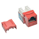 Tripp Lite N238-001-RD Cat6/Cat5e 110 Style Punch Down Keystone Jack - Red