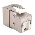 Photo of Tripp Lite N238-001-SH-TFA Toolless Shielded Cat6a Keystone Jack - Gray