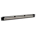 Photo of Tripp Lite N250-024-LP 24-Port Cat6/Cat5 Low Profile Feed-Through Patch Panel 1U Rackmount/Wall-Mount