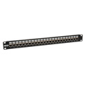 Tripp Lite N254-024-SH 24-Port 1U Rackmount STP Shielded Cat6 /Cat5 Feedthrough Patch Panel RJ45 Ethernet