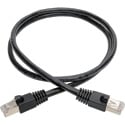 Photo of Tripp Lite N262-002-BK Cat6a Ethernet Cable 10G STP Snagless Shielded PoE - Male/Male - Black - 2 Foot