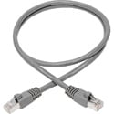 Photo of Tripp Lite N262-002-GY Cat6a Ethernet Cable 10G STP Snagless Shielded PoE - Male/Male - Gray - 2 Foot