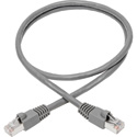 Photo of Tripp Lite N262-006-GY Cat6a Ethernet Cable 10G STP Snagless Shielded PoE - Male/Male - Gray - 6 Foot