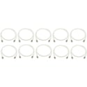 Tripp Lite N272-003-WH Cat8 25G/40G-Certified Snagless Shielded Ethernet Cable - White - 3-Foot - 10 Pack