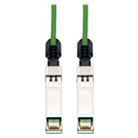 Tripp Lite N280-01M-GN SFPplus 10Gbase-CU Passive Twinax Copper Cable Green 3 Feet