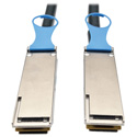 Photo of Tripp Lite N282-01M-28-BK QSFP28 to QSFP28 100GbE Passive DAC Copper InfiniBand Cable (M/M) 3 feet