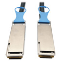 Photo of Tripp Lite N282-20N-28-BK QSFP28 to QSFP28 100GbE Passive DAC Copper InfiniBand Cable (M/M) 20 Inch