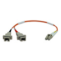 Tripp Lite N458-001-50 Duplex Multimode 50/125 Fiber Adapter (LC-SC M/F) 1 Foot