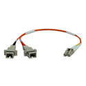 Photo of Tripp Lite N458-001-50 Duplex Multimode 50/125 Fiber Adapter (LC-SC M/F) 1 Foot