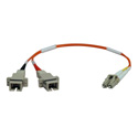 Tripp Lite N458-001-62 Duplex Multimode 62.5/125 Fiber Adapter (LC-SC M/F) 1 Foot